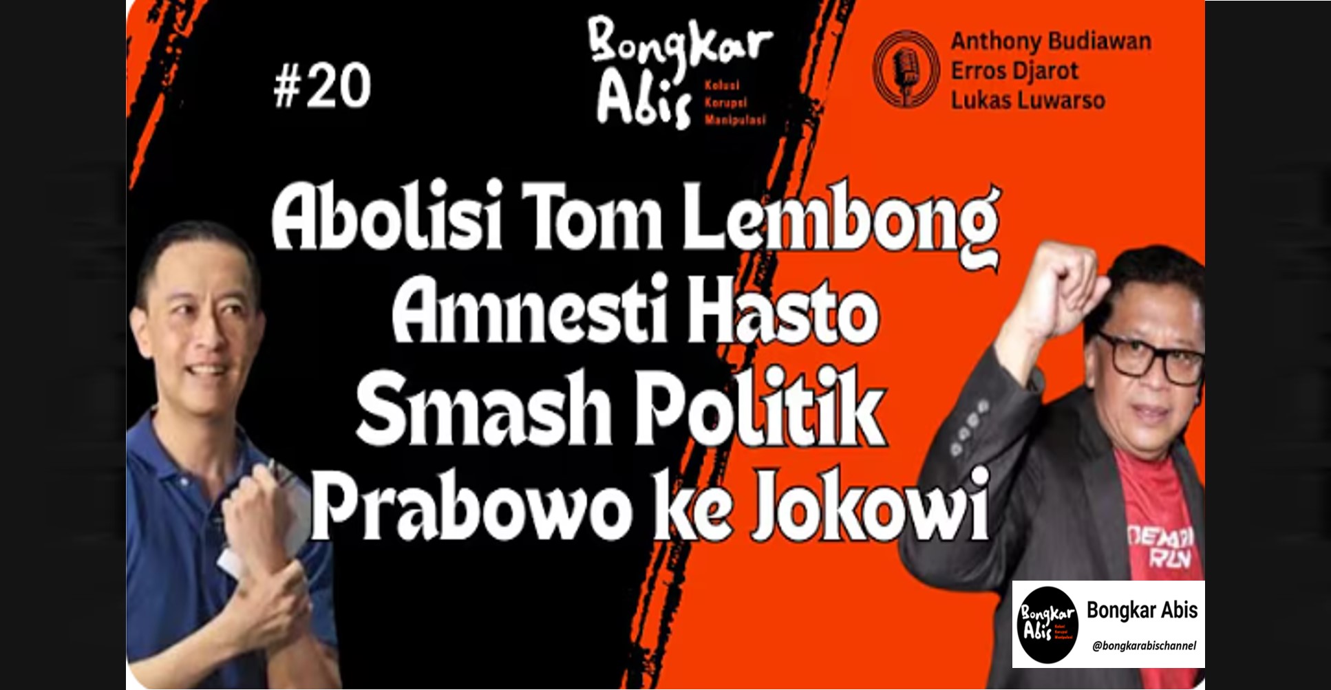Abolisi Tom Lembong Amnesti Hasto, Smash Politik Prabowo ke Jokowi