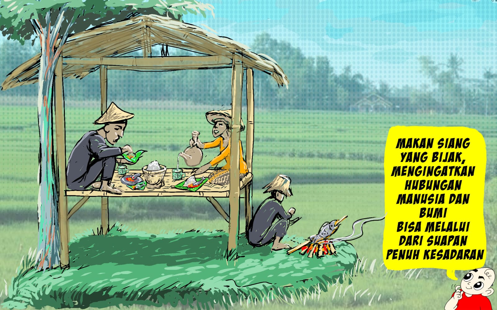 Tradisi Makan Siang Untuk Bumi Baik