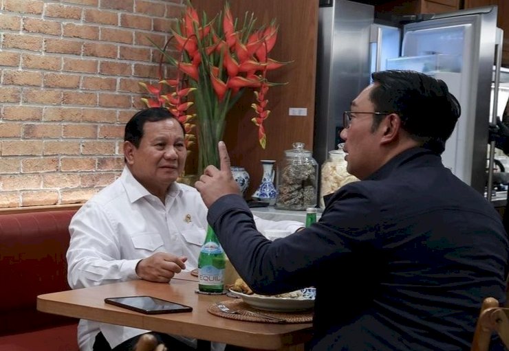 Ridwan Kamil Temui Prabowo di Kertanegara, Golkar Tegaskan Usung Airlangga Jadi Cawapres